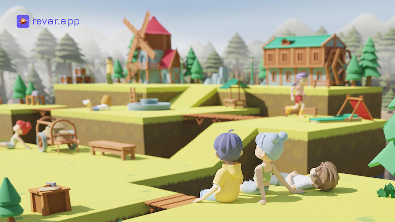 3D virtual world in Revar